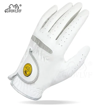 1 штука или 1 пара мужских перчаток для гольфа из микрофибры Дышащая Удобная посадка С магнитным маркером, заменяемая для игроков в гольф