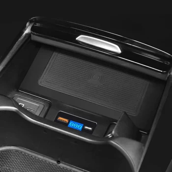 15 Вт Автомобильное QI беспроводное зарядное устройство быстрое зарядное устройство панель зарядного устройства для Mercedes Benz W177 W188 W247 GLA CLA GLB EQA EQB 2019-2023