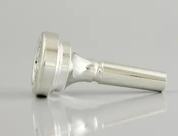 1ШТ мундштуков Euphonium, плоская 4-клавишная туба во рту, серебряное покрытие мундштуков для туб