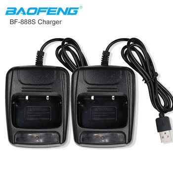 2ШТ Baofeng BF-888S Портативная Рация USB Зарядное Устройство Портативный Литий-ионный Аккумулятор USB Кабельный Вход 5V Для 666S 777s 888s Аксессуары Для Зарядки
