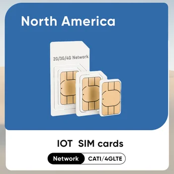 4G CAT1 Северная Америка Универсальная Разблокированная Камера Наблюдения 6 ГБ SIM-карта Устройства Интернета Вещей Высокоскоростная Передача Данных LTE SIM-Карта Без Контракта