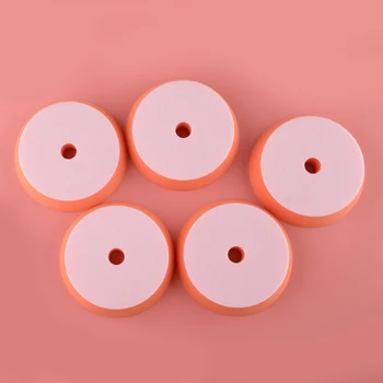 5шт Оранжевых 6-дюймовых губчатых полировальных вощеных подушечек для полировки, подходящих для инструмента для полировки автомобилей
