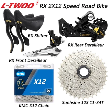 LTWOO RX 2X12 Speed Road Bicycle Groupset Карбоновый Тормоз Переключения Передач Передние И Задние Переключатели Sunshine 12S 34T Кассетная Звездочка