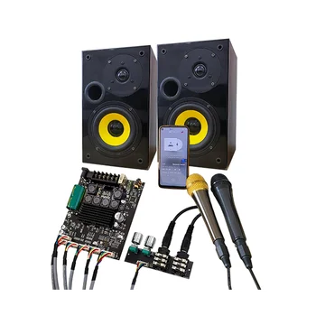 ZK-AM100F Свинцовый Микрофон KTV Аудиосистемы 2.1-Канальный Bluetooth Плата Усилителя мощности 50 + 50 + 100 Вт