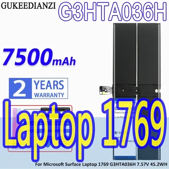 Аккумулятор GUKEEDIANZI Высокой Емкости 7500 мАч Для Ноутбука Microsoft Surface 1769 G3HTA036H 7,57 В 45,2 Втч