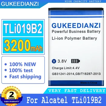 Аккумулятор GUKEEDIANZI для Alcatel, TLi019B2, TLi019B1, TLi019B2, OT991, 916D, 6010, One TOUCH C7, OT-7041, 7041D, 3200 мАч