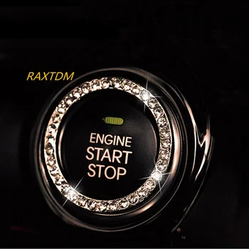 Брелок для Ключей Зажигания Crystal Car Engine Start Stop для Mercedes Benz C W205 GLC GLE E Класса W213, стопорный штифт дверного засова
