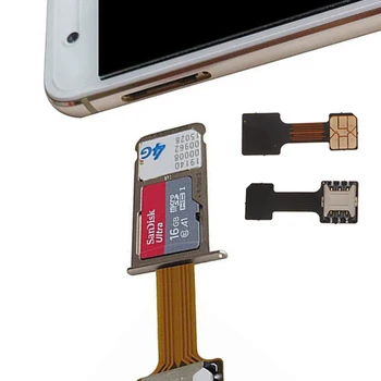 Внешний конвертер 2-в-1 Подходит Для Android Xiaomi Huawei Универсальный TF Гибридный Слот для Sim-карты Адаптер-удлинитель для двух SIM-карт
