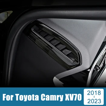 Для Toyota Camry 70 XV70 2018-2021 2022 2023 Нержавеющая Центральная Консоль Автомобиля Вентиляционное Отверстие Кондиционера Крышка Корпуса Отделка Наклейки
