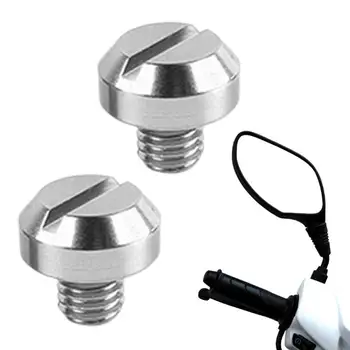 Заглушки для мотоциклетных зеркал 2ШТ из алюминиевого сплава, универсальные заглушки для мотоциклов заднего вида, красочные аксессуары для мотоциклов для путешествий