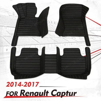 Изготовленные на заказ Автомобильные коврики для Renault Captur 2014 2015 2016 2017 автоматические Накладки для ног автомобильный ковровый чехол