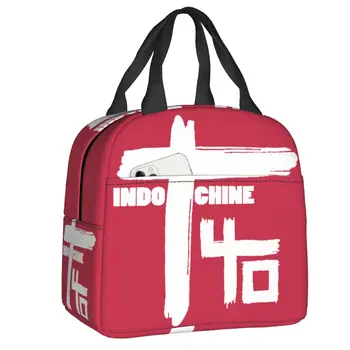 Изолированная сумка для ланча в стиле Индокитай для женщин в стиле поп-рок и Новой волны, термоохладитель, ланч-бокс для детей, школьников