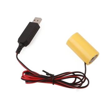 Кабель питания от аккумулятора USB 5V2A до 1,5 В для аккумулятора LR14 C для электронных игрушечных фонариков для газовой плиты