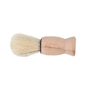 Кисточка для бритья с деревянной ручкой, мужская Деревянная борода из барсучьей шерсти, Инструмент для чистки бороды парикмахера