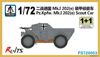 Комплект пластиковых моделей S-model 1/72 PS720053 Pz.Kpfw.Mk.I 202(e) Scout Car