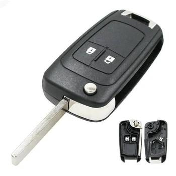 Корпус складного ключа с 2 кнопками, сменный складной ключ для Opel Astra J Corsa E Для Opel Insignia 2009-2015