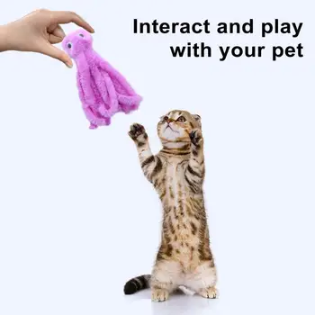 Котенок игрушка для релаксации счастье кошка игрушка для участия осьминог дразнить кот палка укус устойчивостью игрушки для умственной стимуляции