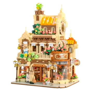Креативные строительные блоки для выпечки Kumamoto, модели кирпичей для украшения мебели с видом на город, игрушки для мальчиков и девочек 