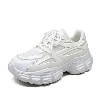 Летние женские кроссовки на массивном каблуке 2022, модная дизайнерская обувь для папы, Дышащая повседневная обувь на платформе, дизайнерская обувь zapatos mujer