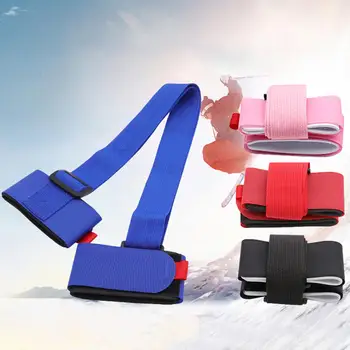 Лыжная сумка: регулируемая наплечная сумка для катания на лыжах с ремнями безопасности, ручкой для рук, петлей-крючком для переноски - защита для сноуборда [нейлон]