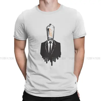 Модные футболки Mysterious Tube, мужская уличная футболка с изображением вакуумной трубки из чистого хлопка с круглым вырезом