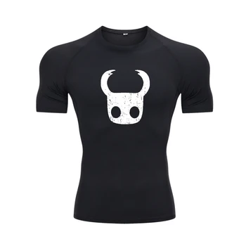 Мужская футболка Hollow Knight Game Хлопчатобумажная одежда премиум-класса, крутые камизы, футболка с круглым вырезом, топы с принтом, футболка