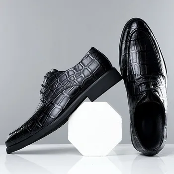 Мужские оксфорды кожаные модельные туфли красивые удобные мужские деловые нежные свадебные туфли мужская обувь 98