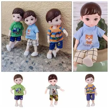 Новая 16-сантиметровая Кукла BJD Для Маленького Мальчика и Одежда с 3D Имитацией Глаз С Несколькими Подвижными Суставами Шарнирная Кукла Детская Игрушка Подарок На День Рождения