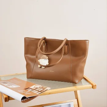 Новый бренд, женская кожаная сумка с оригинальным дизайном, только что поступила, элегантные стильные сумки для покупок из натуральной кожи, большие #6123483004