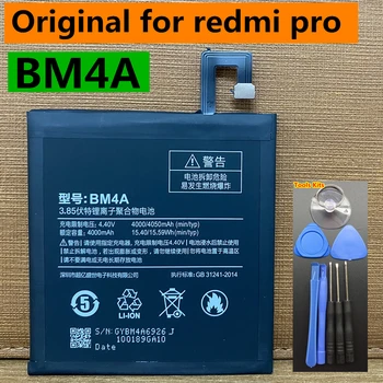 Оригинальный высококачественный аккумулятор Runboss BM4A 4000 мАч для аккумуляторов мобильных телефонов Xiaomi Redmi Pro