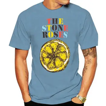 Официальный логотип Stone Roses Лимонная разноцветная футболка Love Spreads One Love Хлопковая футболка Уличная повседневная одежда