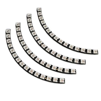 Сверхяркие настенные часы-кольца со встроенными драйверами, панель светодиодных ламп RGB, WS2812, 5050, 60 x