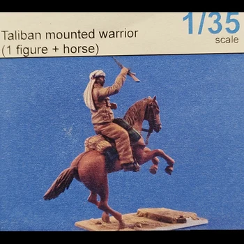 Солдатик из смолы 1/35, модель современного солдата с лошадью, комплект для сборки неокрашенной фигурки в разобранном виде