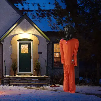 Страшная тюремная форма на Хэллоуин, костюмы заключенных для фестиваля деревьев в саду