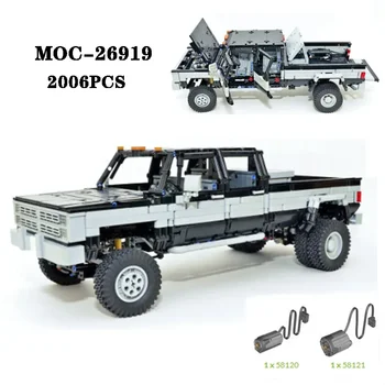 Строительный блок MOC-26919 внедорожник пикап повышенной сложности сращивание деталей 2006 года выпуска модель игрушки для взрослых и детей в подарок