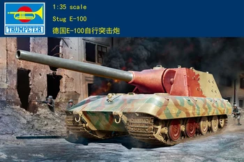 Трубач 09542 1/35 Немецкая Самоходная Штурмовая пушка E-100 Jagdpanzer Kit Модель TH05486-SMT2