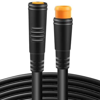 Удлинительный кабель для электровелосипеда 3-контактный разъем для подключения водонепроницаемого кабеля для электровелосипеда