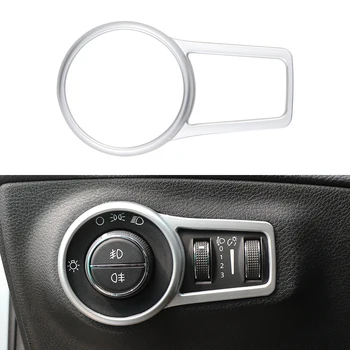 Украшение кнопки включения лампы в салоне автомобиля, наклейки на крышку для Jeep Compass 2017 Up, автомобильные аксессуары для укладки