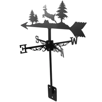 Флюгер олень флюгер орнамент ретро металлический флюгер инструмент для измерения ветра во дворе