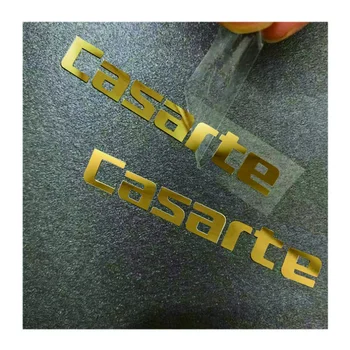 Этикетки с металлическими буквами, изготовленные на заказ, наклейки с тиснением в виде 3D логотипа гальванической формы, золотого никеля, металлических наклеек с адгезивом.