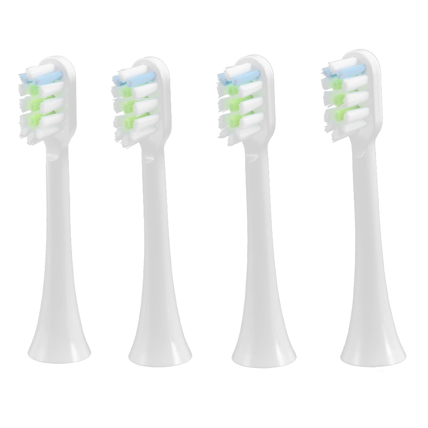 Сменные головки зубных щеток 4шт для Xiaomi SOOCAS V1X3/X3U X1/X3/X5 Электрические головки зубных щеток белого цвета Изображение 0