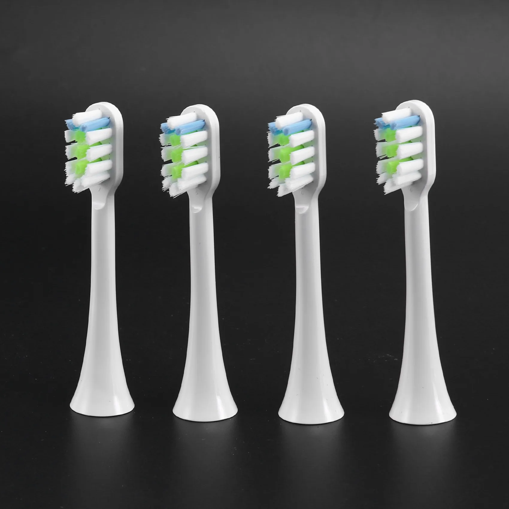 Сменные головки зубных щеток 4шт для Xiaomi SOOCAS V1X3/X3U X1/X3/X5 Электрические головки зубных щеток белого цвета Изображение 1