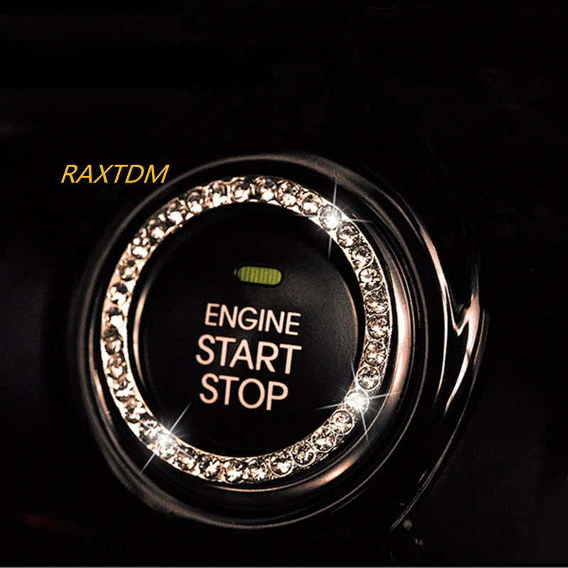 Брелок для Ключей Зажигания Crystal Car Engine Start Stop для Mercedes Benz C W205 GLC GLE E Класса W213, стопорный штифт дверного засова Изображение 0