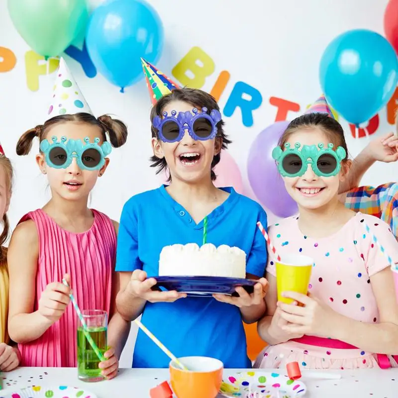 Забавные солнцезащитные очки-крабы, Гавайские солнцезащитные очки, украшения для вечеринок, 6 предметов, украшения для вечеринок, Летние Детские сувениры для вечеринок Изображение 4