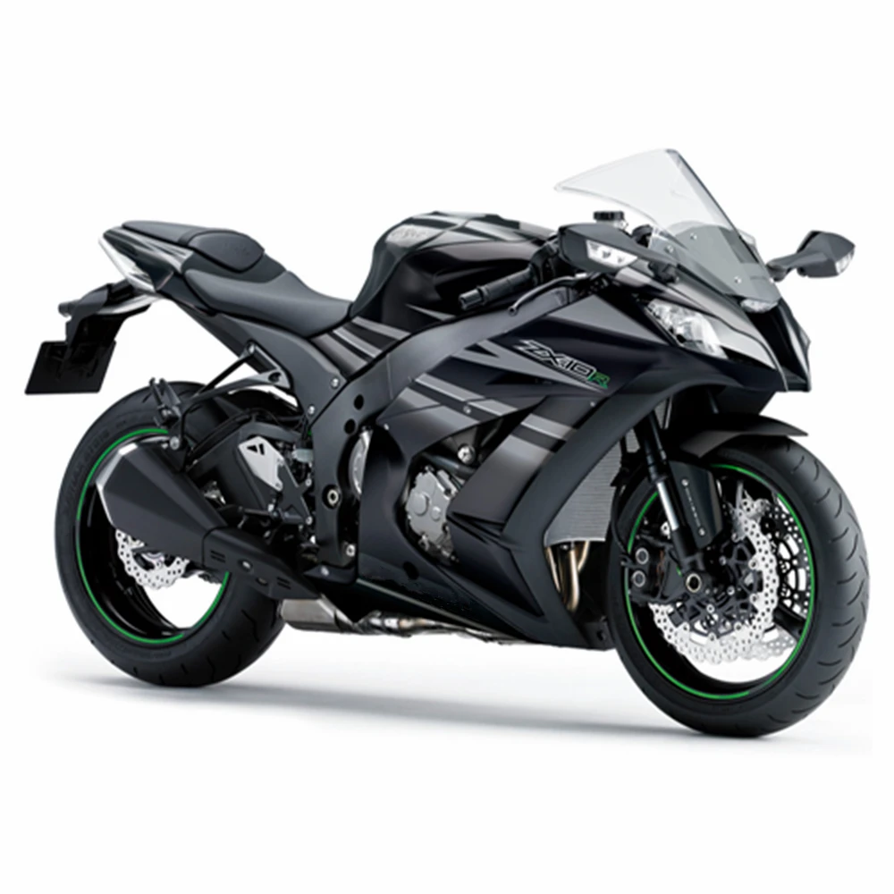 Мотоцикл Для Kawasaki ZX10R Полный Комплект Обтекателя Черный Серый С Градиентной Печатью Подходит Для ZX10 R ZX 10R 2011 2012 2013 2014 2015 Изображение 5