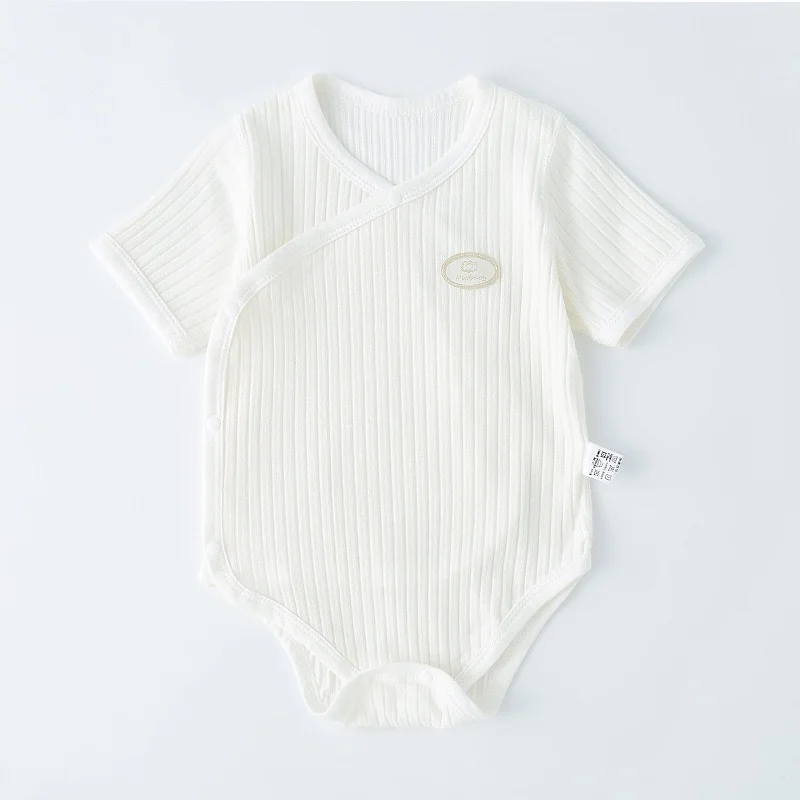 Детское боди С коротким рукавом, мягкий хлопковый комбинезон, одежда для новорожденных 0-12 месяцев Изображение 4