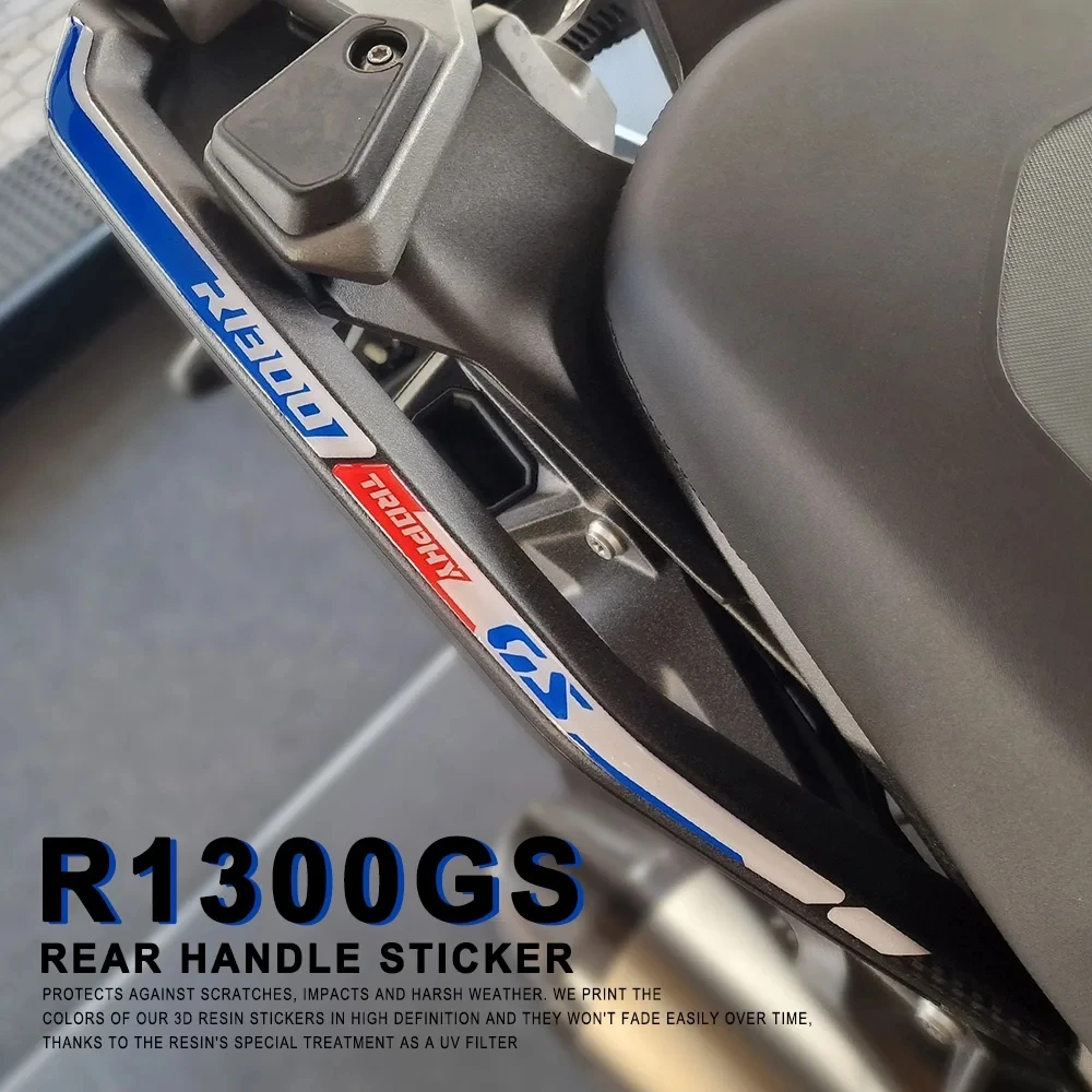 3D гелевая наклейка на мотоцикл для BMW R1300GS R 1300 GS Trophy 2023 2024 Наклейки на заднюю ручку Изображение 3