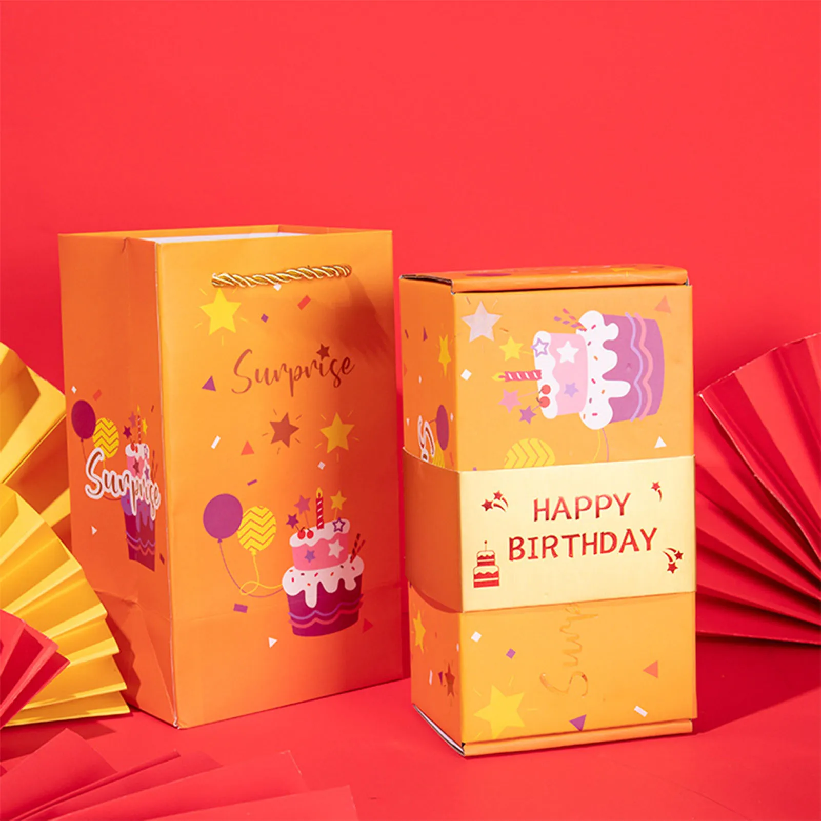 Удивительные взрывающиеся подарочные коробки Прыгающий Красный конверт Подарочные коробки для подарка другу семьи соседу Изображение 5